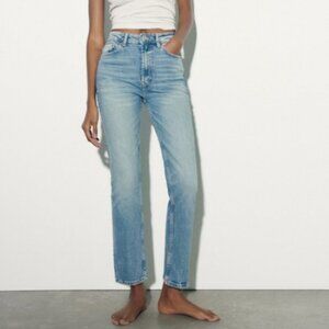 Straight jeans Zara High-Rise Stowe Pipe SIZE XS 8197/049/400